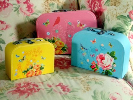 Serendipity Suitcase Storage Boxes (Set of 3)