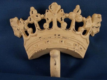 Cast Metal Crown Wall Hook