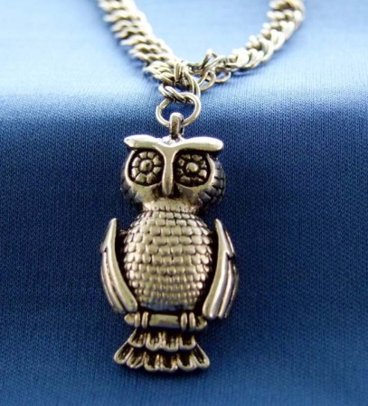 Silver Owl Necklace